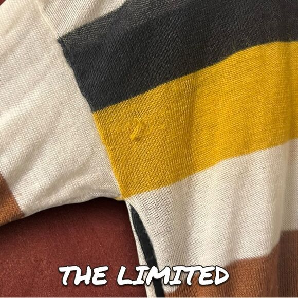 Preowned The Limited Striped Button-Side Sweater - Size Small - Picture 7 of 7
